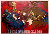 Jazz Explosion II Paintings - the jazz player by Leroy Neiman